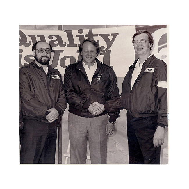 Mike Burkart, Edsel Ford Jr., Tom Beringer