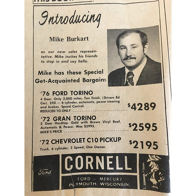 Mike Burkart Newspaper